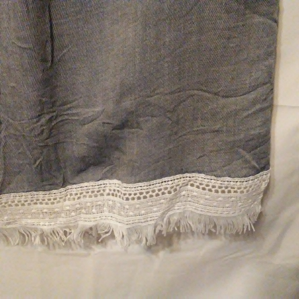 W5 Top Women's Sz M Boho Cold Shoulder Tunic Shirt - Picture 5 of 9
